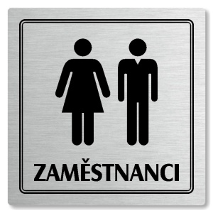 Piktogram WC zaměstnanci